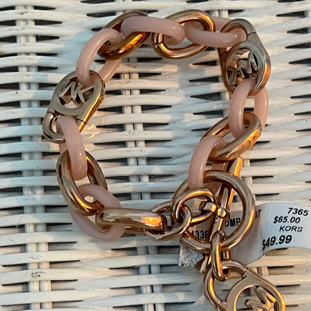 Michael Kors Pink Link Chain Bracelet